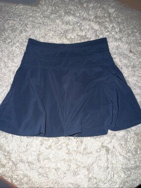 Athleta Blue Mini Skirt Size 12 Like New skort all day uniform